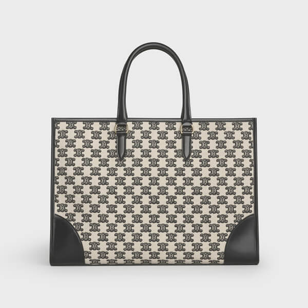 CELINE(セリーヌ) ★ 偽物 トリオンフ 刺繍 ホリゾンタル カバ トート 194342CS8.19BR 194342CS8.27FX 194342CS8.38NO