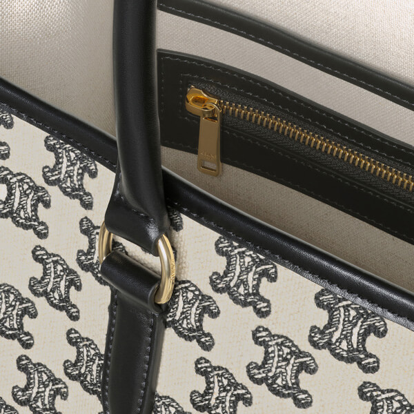 CELINE(セリーヌ) ★ 偽物 トリオンフ 刺繍 ホリゾンタル カバ トート 194342CS8.19BR 194342CS8.27FX 194342CS8.38NO