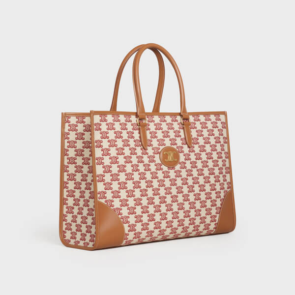 CELINE(セリーヌ) ★ 偽物 トリオンフ 刺繍 ホリゾンタル カバ トート 194342CS8.19BR 194342CS8.27FX 194342CS8.38NO