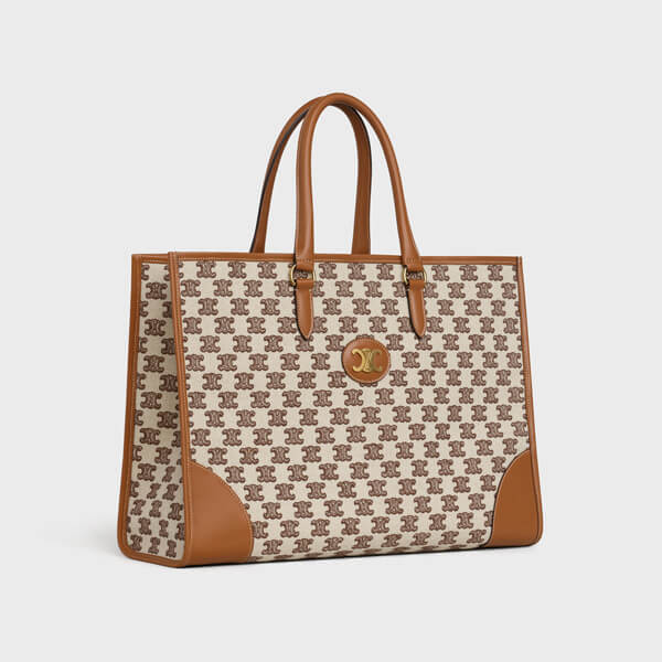 CELINE(セリーヌ) ★ 偽物 トリオンフ 刺繍 ホリゾンタル カバ トート 194342CS8.19BR 194342CS8.27FX 194342CS8.38NO