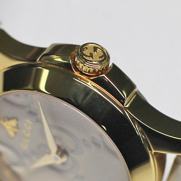 【SALE☆2017新作】GUCCI G-TIMELESS ホワイトレザー スーパーコピー 38mm/27mm YA1264033