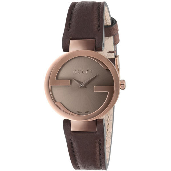 【関税・送料込】GUCCI★スーパーコピーInterlocking G Small Brown Dial YA133504