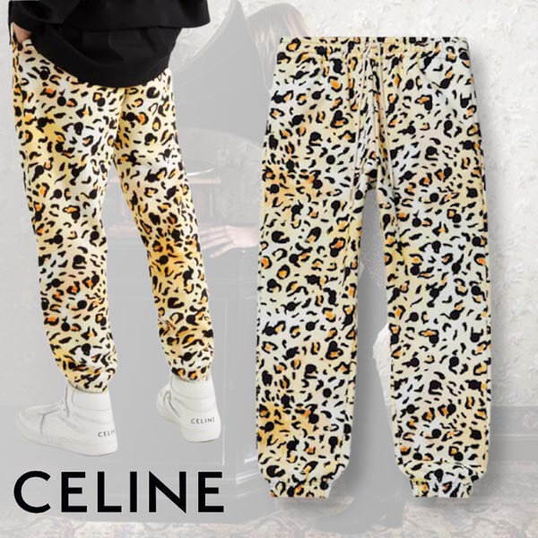 【21SS新作】CELINE HOMME 偽物コラボ ジャングルプリント パンツ 21030604