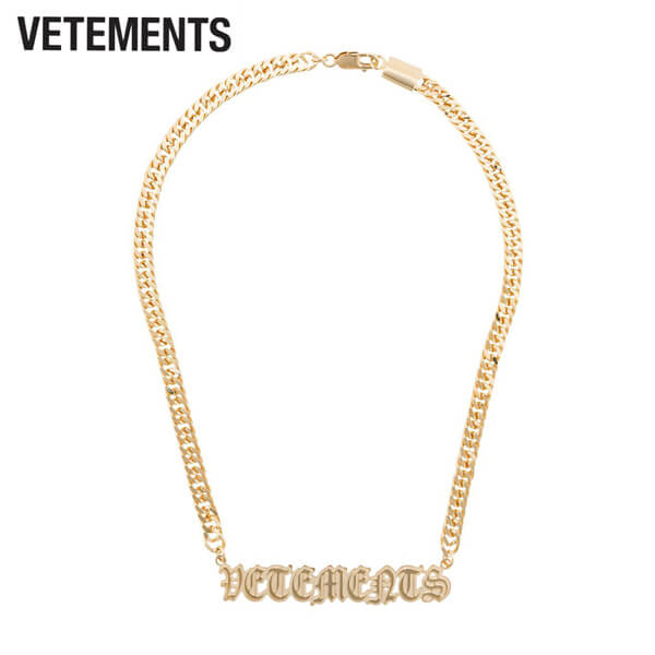 関税送料込 新作 セール VETEMENTS コピー ヴェトモン Gothi ネックレス 21030814