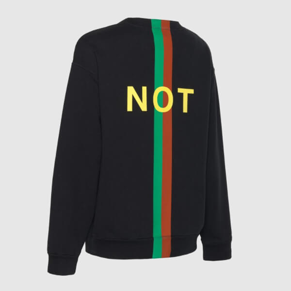 グッチ スウェットシャツ コピー 21AW◇GUCCI "FAKE/NOT" プリント 635847 XJCXY 1082