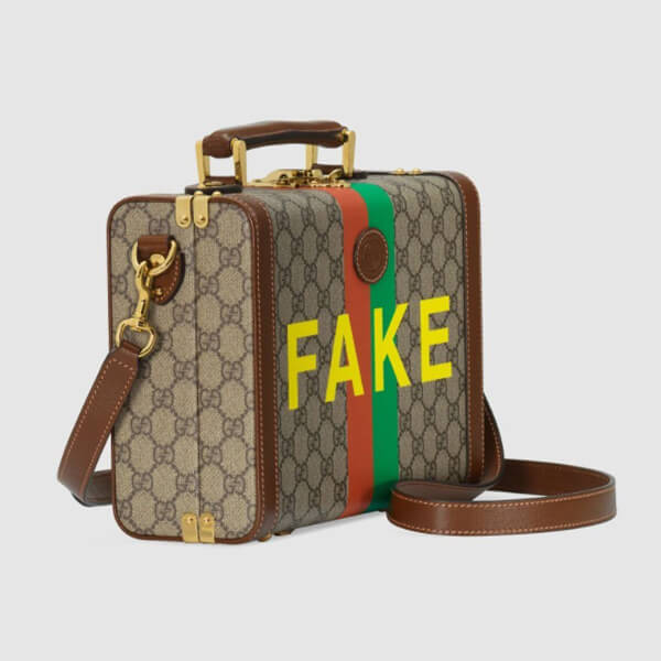 グッチ GUCCI FAKE/NOT 偽物 プリント ビューティーケース 633587 2GCAG 8280
