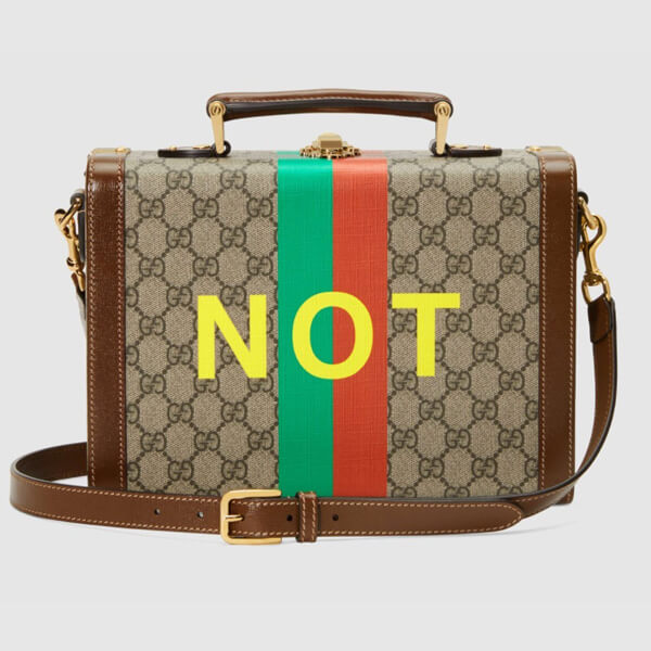 グッチ GUCCI FAKE/NOT 偽物 プリント ビューティーケース 633587 2GCAG 8280