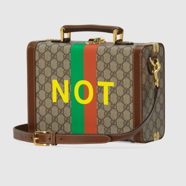 グッチ GUCCI FAKE/NOT 偽物 プリント ビューティーケース 633587 2GCAG 8280
