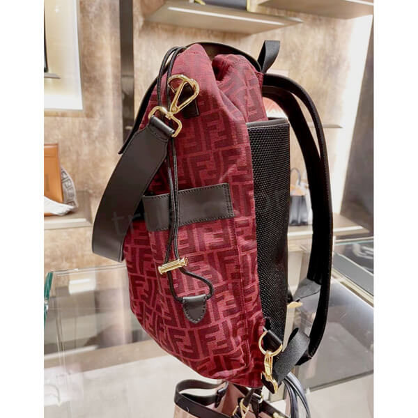 フェンディ リュック コピー FENDI 21SS 春節限定 FFモノグラム ファブリック バックパック 7VZ056A9ZLF1DZ7
