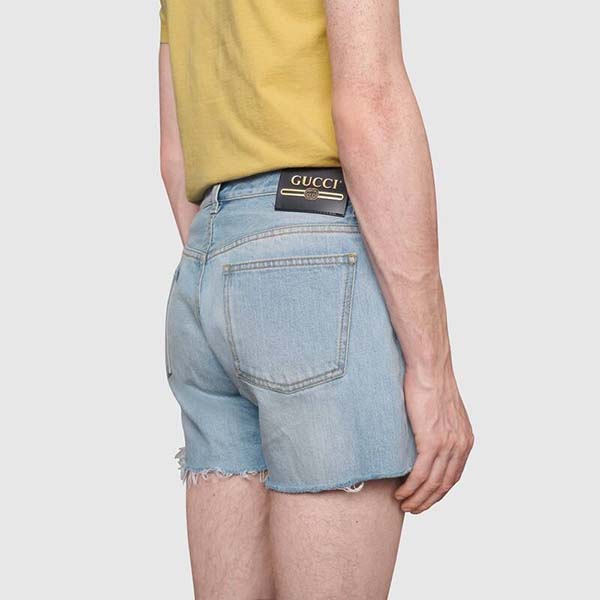 The North Face x Gucci スーパーコピー デニムショートパンツ 640399 XDBMK 4009