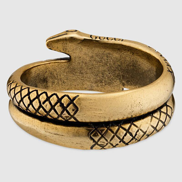 【GUCCI】偽物 メタリックエフェクトレジンのスネークブレスレット 650632JEW00 8007