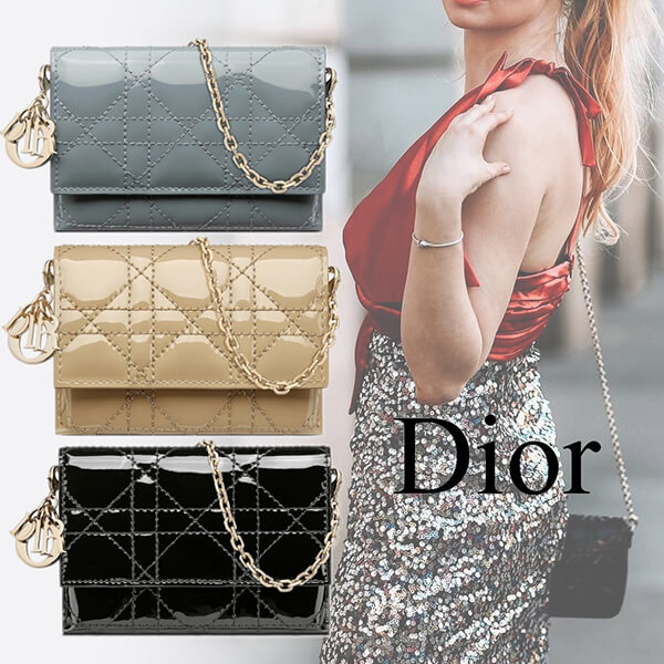 【DIOR ディオール】20AW スーパーコピー「レディ ディオール」Nanoポーチ S0876OVRB_M81B