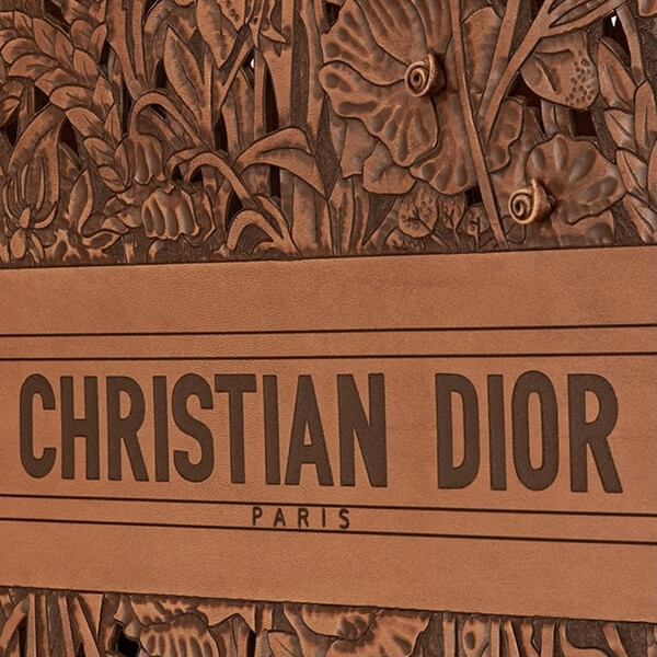 Dior コピー ブック トート バッグ 花柄 エンボス CD 茶 新 限 M1286VLPI_M747
