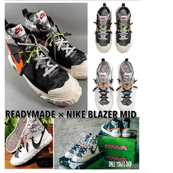 ★大人気★READYMADE × NIKE 偽物 BLAZER MID Bkack & White 21031507