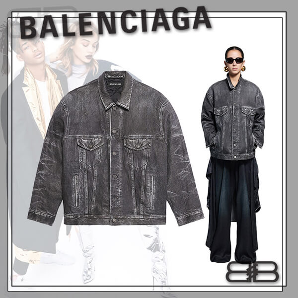 BALENCIAGA◆バレンシアガ◆コピー バレンシアガ◆TROMPE-LCEIL デニム ジャケット 657700TKS343366