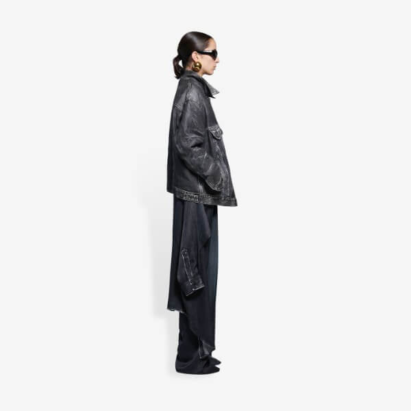 BALENCIAGA◆バレンシアガ◆コピー バレンシアガ◆TROMPE-LCEIL デニム ジャケット 657700TKS343366