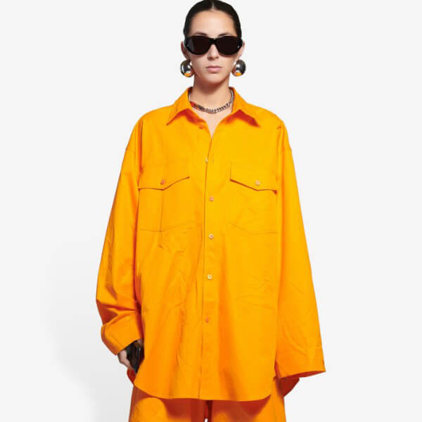 BALENCIAGA◆バレンシアガ◆スーパーコピー OVERSIZE ボタンダウンシャツ 658806TKP077541
