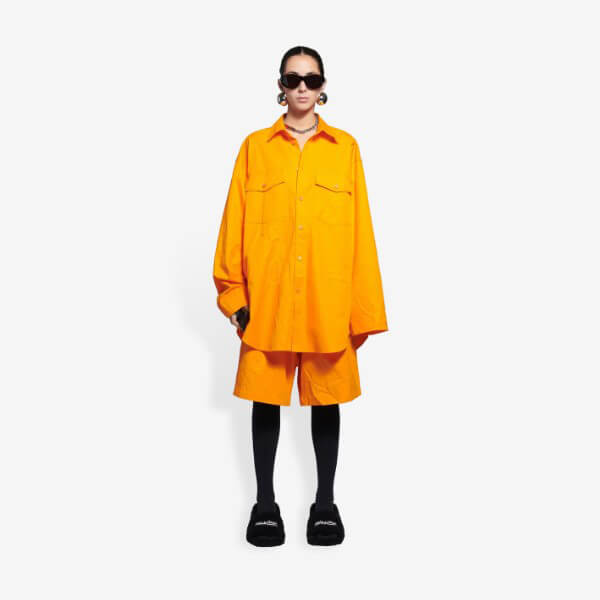BALENCIAGA◆バレンシアガ◆スーパーコピー OVERSIZE ボタンダウンシャツ 658806TKP077541