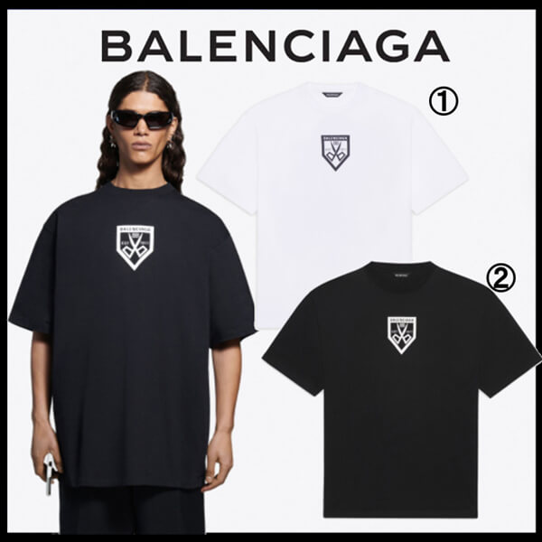 【バレンシアガ】スーパーコピー ◇新作◇SCISSORS FLATGROUND Tシャツ 2色 651795TKV779040