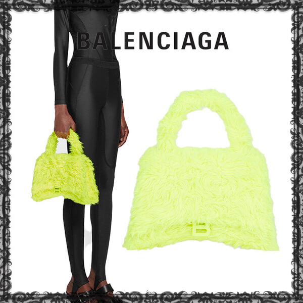BALENCIAGA バレンシアガ 偽物 FLUFFY HOURGLASS TOP HANDLE バッグ 656415HPDAY7211