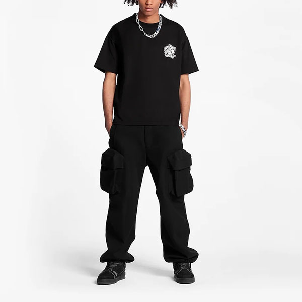 ルイヴィトン LV コピー スモークプリンテッドTシャツ 1A5TZO