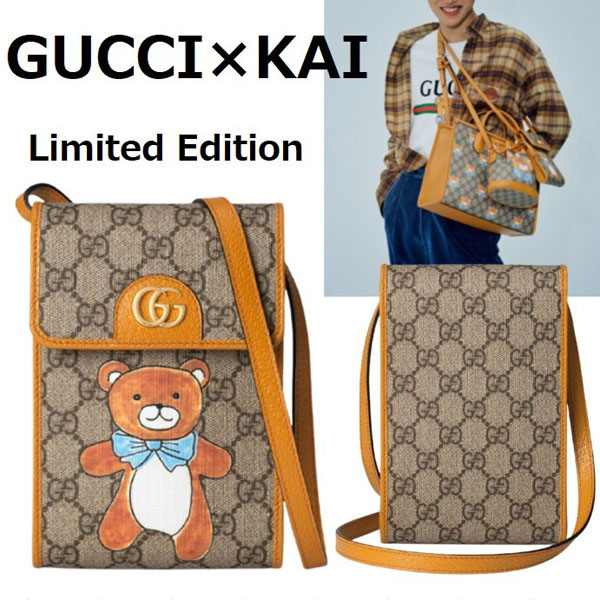 GUCCI★EXO-KAI x Gucci コピー 限定品 ベアプリント ミニショルダー 660161 2YMAG 8695