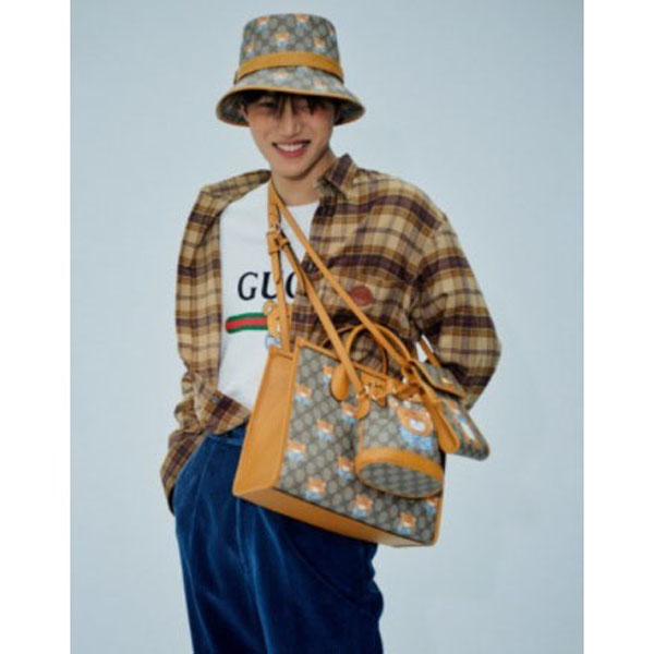 GUCCI★EXO-KAI x Gucci コピー 限定品 ベアプリント ミニショルダー 660161 2YMAG 8695