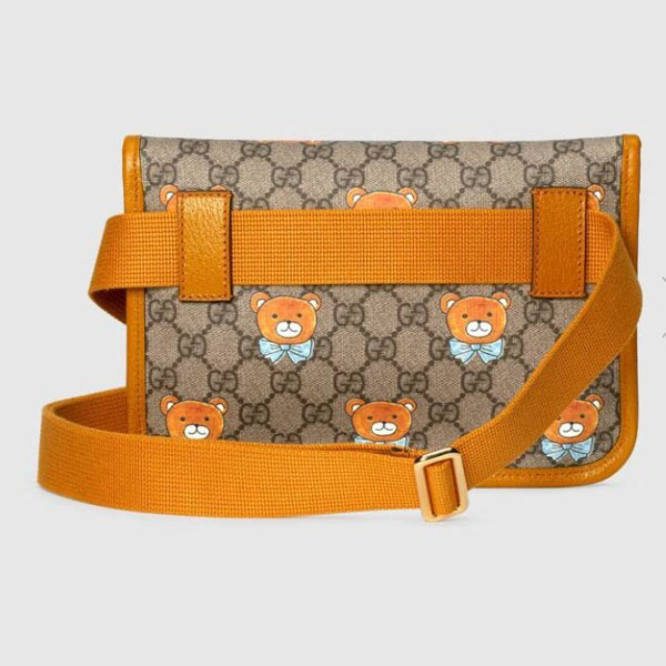 GUCCI★EXO-KAIxGucci スーパーコピー限定品 ベアプリント レザーベルトバッグ 647817 2YVBG 8695