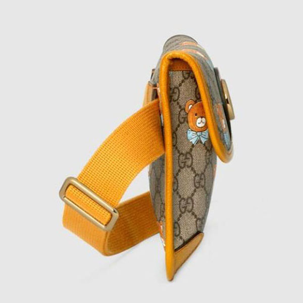 GUCCI★EXO-KAIxGucci スーパーコピー限定品 ベアプリント レザーベルトバッグ 647817 2YVBG 8695