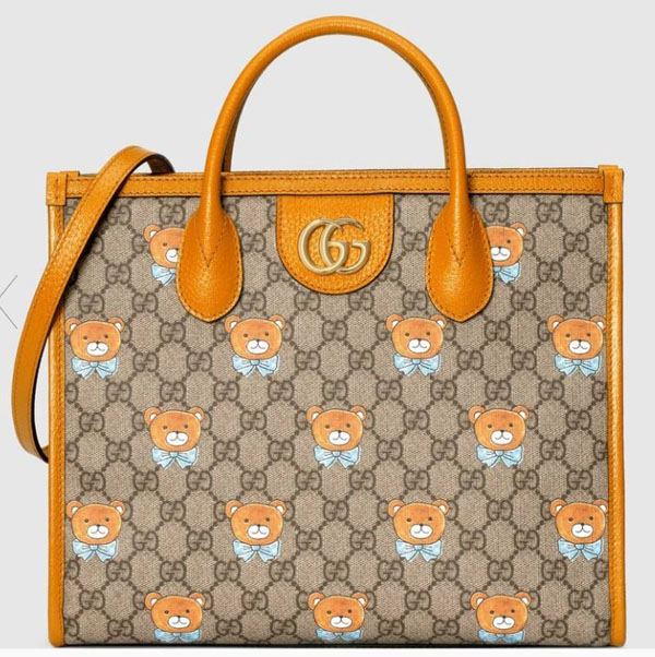 GUCCI★EXO-KAIxGucci コピー限定品 ベアプリント レザー2WAYバッグ 660531 2YVAG 8695