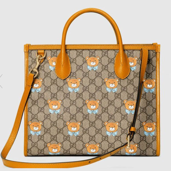 GUCCI★EXO-KAIxGucci コピー限定品 ベアプリント レザー2WAYバッグ 660531 2YVAG 8695