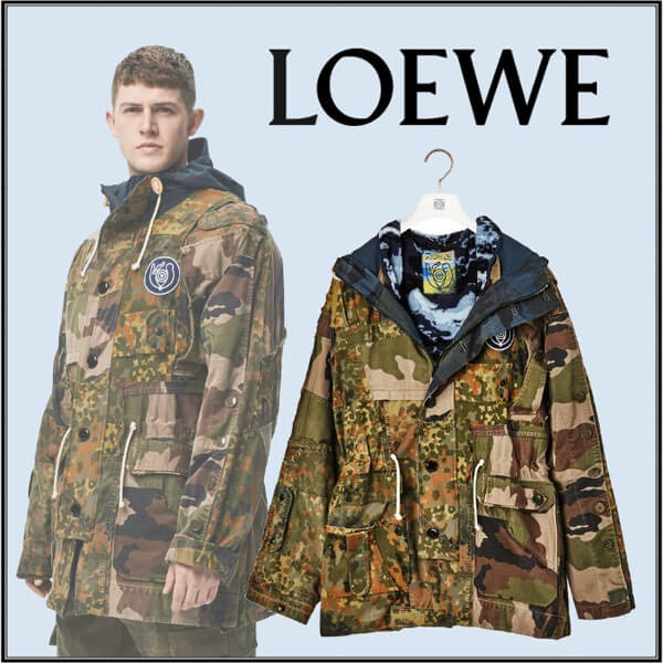 OCEANS掲載【LOEWE】偽物 カモフラージュパーカー H664338X27