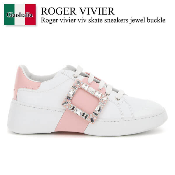 ロジェ・ヴィヴィエ スーパーコピー viv skate sneakers jewel buckle RVW54229110LXQ0330