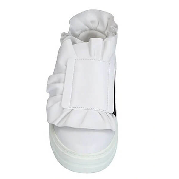 Roger Vivier ロジェ ヴィヴィエ コピー フリルスニーカー 白 黒 21032307