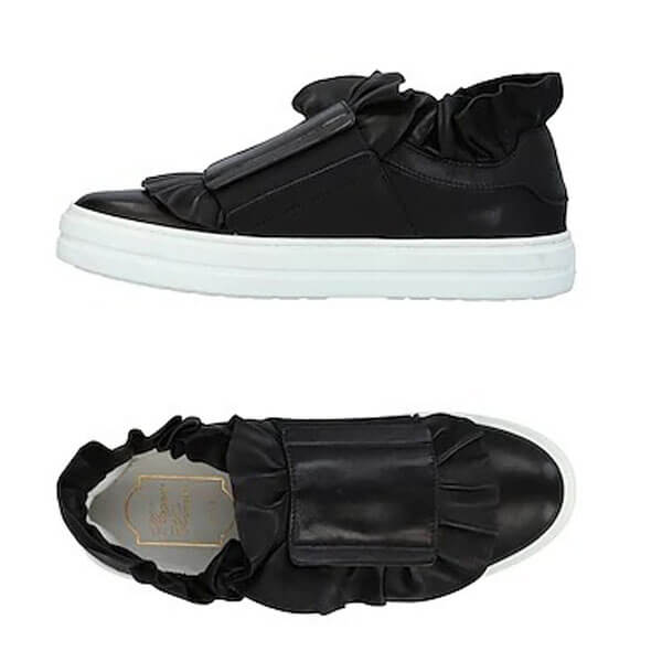 Roger Vivier ロジェ ヴィヴィエ コピー フリルスニーカー 白 黒 21032307