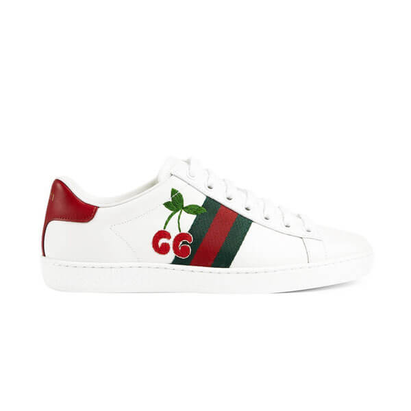 GUCCI スーパーコピー エース チェリー付き ウィメンズ スニーカー 653135 1XG60