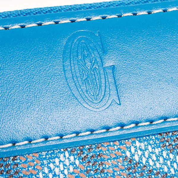 ★GOYARD/ゴヤール 偽物★シルバー×ジップ長財布×ブルー★新作★ 21032509