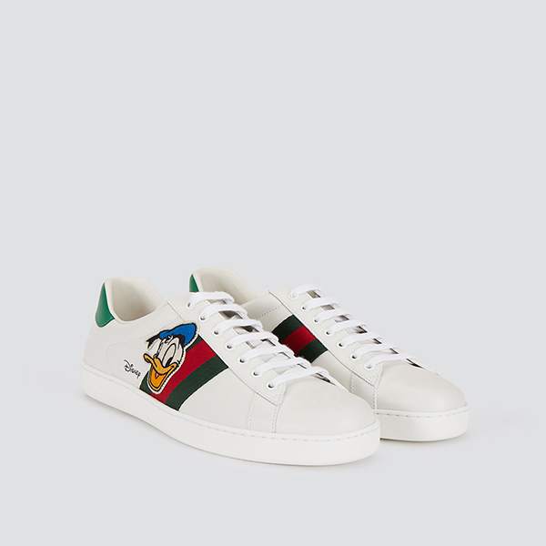 Gucci ★グッチXディズニー ドナルドダック エース コピー スニーカー 6493991XG609114
