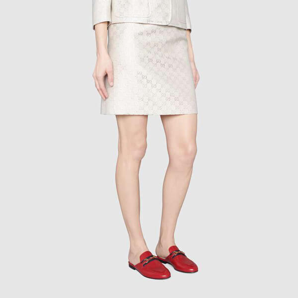 ☆韓国の人気☆グッチ☆GUCCI☆偽物プリンスタウン レザー スリッパ629084