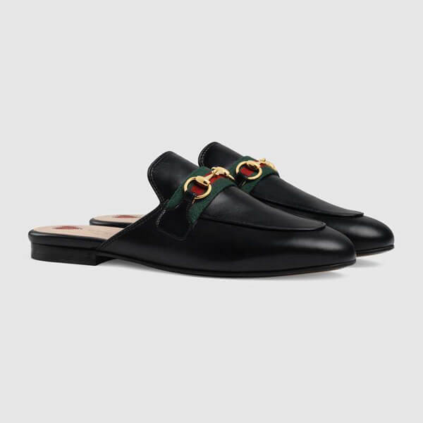 ☆韓国の人気☆グッチ☆GUCCI☆偽物プリンスタウン レザー スリッパ629084