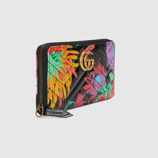 グッチ ケンスコット 偽物 GUCCI GG Ken Scott マーモント ボタニカルプリント 長財布◆443123 UAIDE 1056