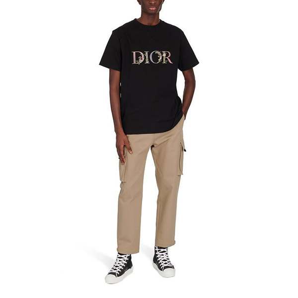 大人気新作!ディオール スーパーコピー◆オーバーサイズ コットンTシャツ DiorFlowers 113J686A0554_C084