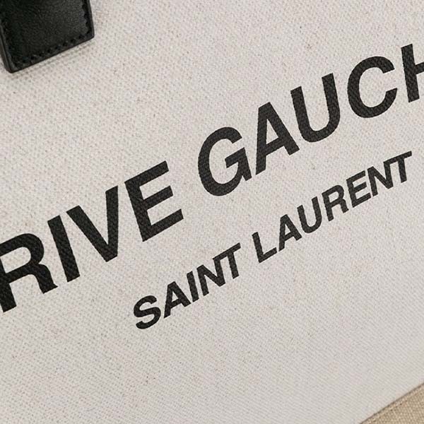 ☆超人気☆【サンローラン トートバッグ 偽物】RIVE GAUCHE コットン/リネン ノエ ユニセックス トートバッグ 容量大!! 6316829J52E9280