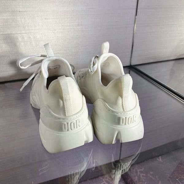 Dior 厚底 ホワイトスニーカー 上品 蝶＆花柄 ロゴ D-Connect Dior D Connect Zodiac Printed White Multicolor Lace Up Flat