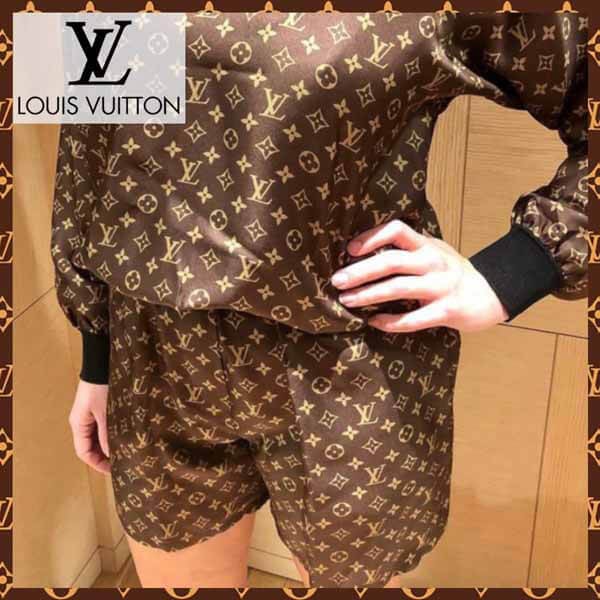 【シンプル♪】ルイヴィトン★アングレ パジャマパンツ louis-vuitton-monogram-foulard