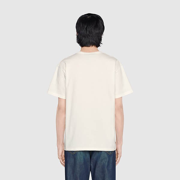 21AW】グッチ Tシャツ 偽物 パロディ アップル＆ハート レポム