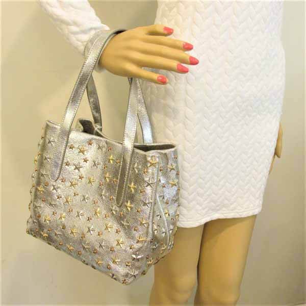 ジミーチュウ バック 偽物☆SOFIA/S GLITTER LEATHER☆21072725