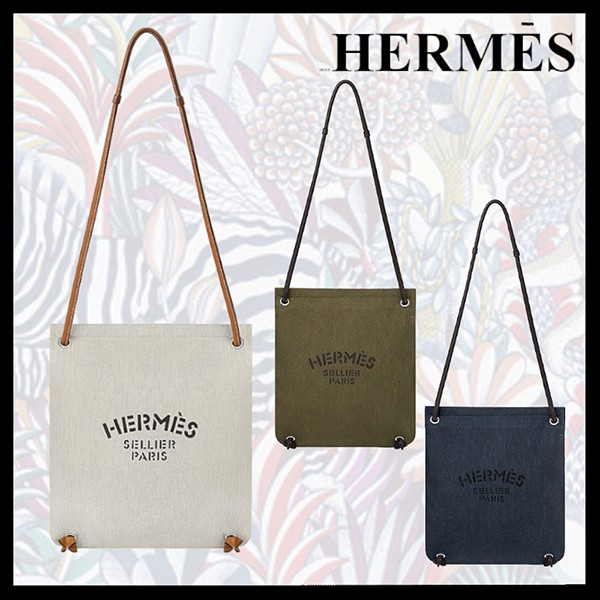 HERMES 人気 トートバッグ ショルダー キャンバス レザー Aline HERMES エルメス ショルダーバッグ ALINE アリーヌ MM