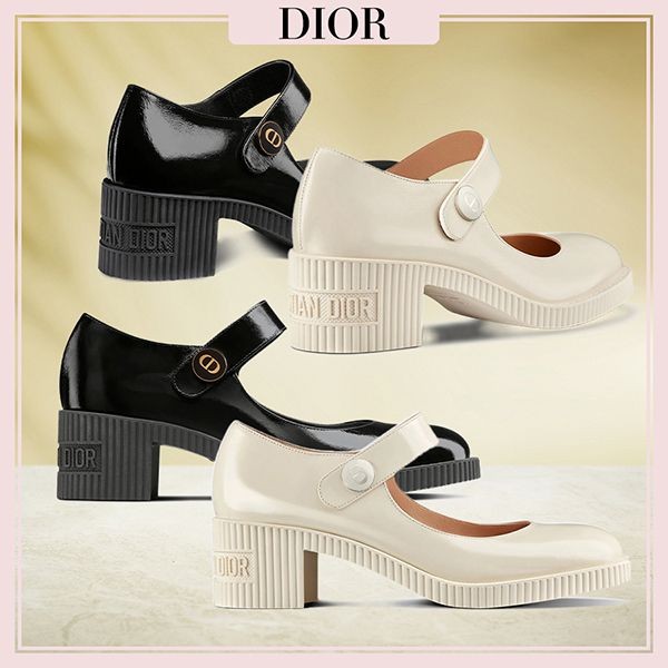 極美品！Dior ディオール　D-DOLL メリージェーン　カーフスキンパンプス 新着入荷の通販 極美品！Dior ディオール カーフスキン メリー
