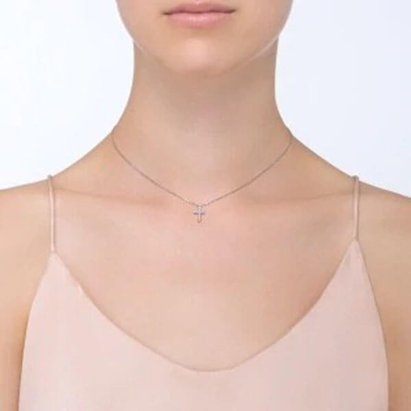 超美品　カルティエ　クロス　ネックレス　レディース　CRB7221700 Cartier - カルティエ Cartier ネックレス シンボル クロス